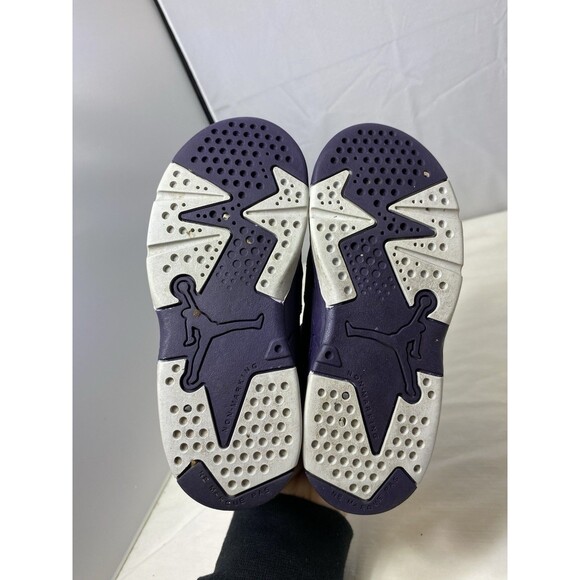 Nike Baby Air Jordan 6 Retro 645127-509 Purple Lace Up Sneaker Shoes Size 10C - Picture 4 of 7